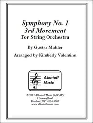 Symphony #1, 3rd Movement Orchestra sheet music cover Thumbnail